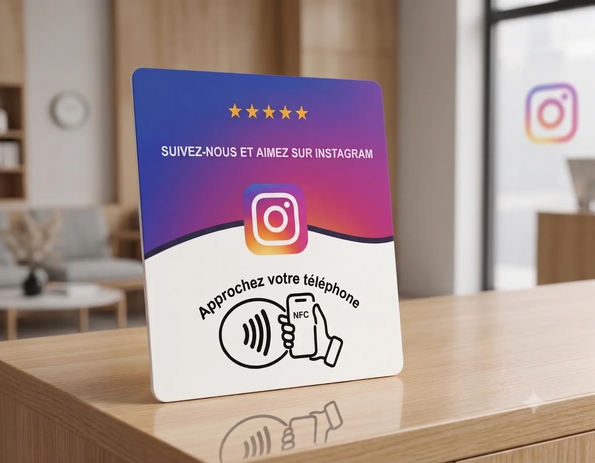 Carte NFC Instagram MakerSide